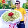 bó hoa bằng tiền 100k