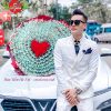 bó hoa bằng tiền 500k