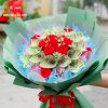 bó hoa bằng tiền 100k