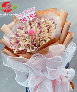 Bó hoa tiền 10k yêu em