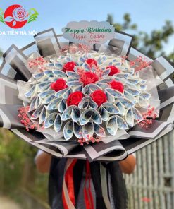 Bó hoa tiền 5k đen chảnh