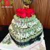 bánh sinh nhật bằng tiền 100k 3 tầng size king