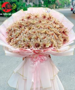 Bó hoa tiền kết hoa kiểu mới