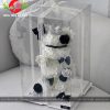 Box gấu bearbrick màu đen trắng