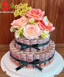 Bánh sinh nhật bằng tiền 50k em bé