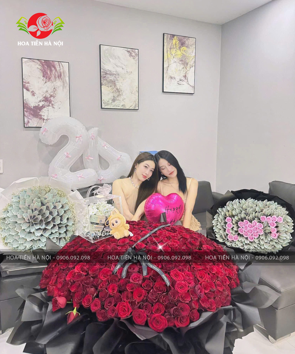 Bó hoa 520 bông hồng