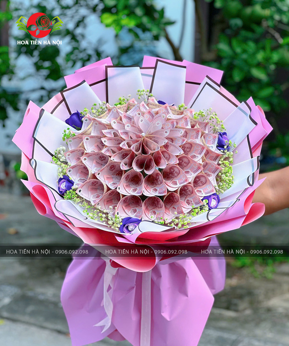 Bó hoa tiền 50k bạch nguyệt quang