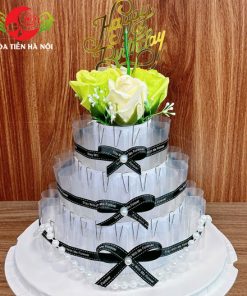 Khuôn bánh sinh nhật 3 tầng xanh nõn chuối