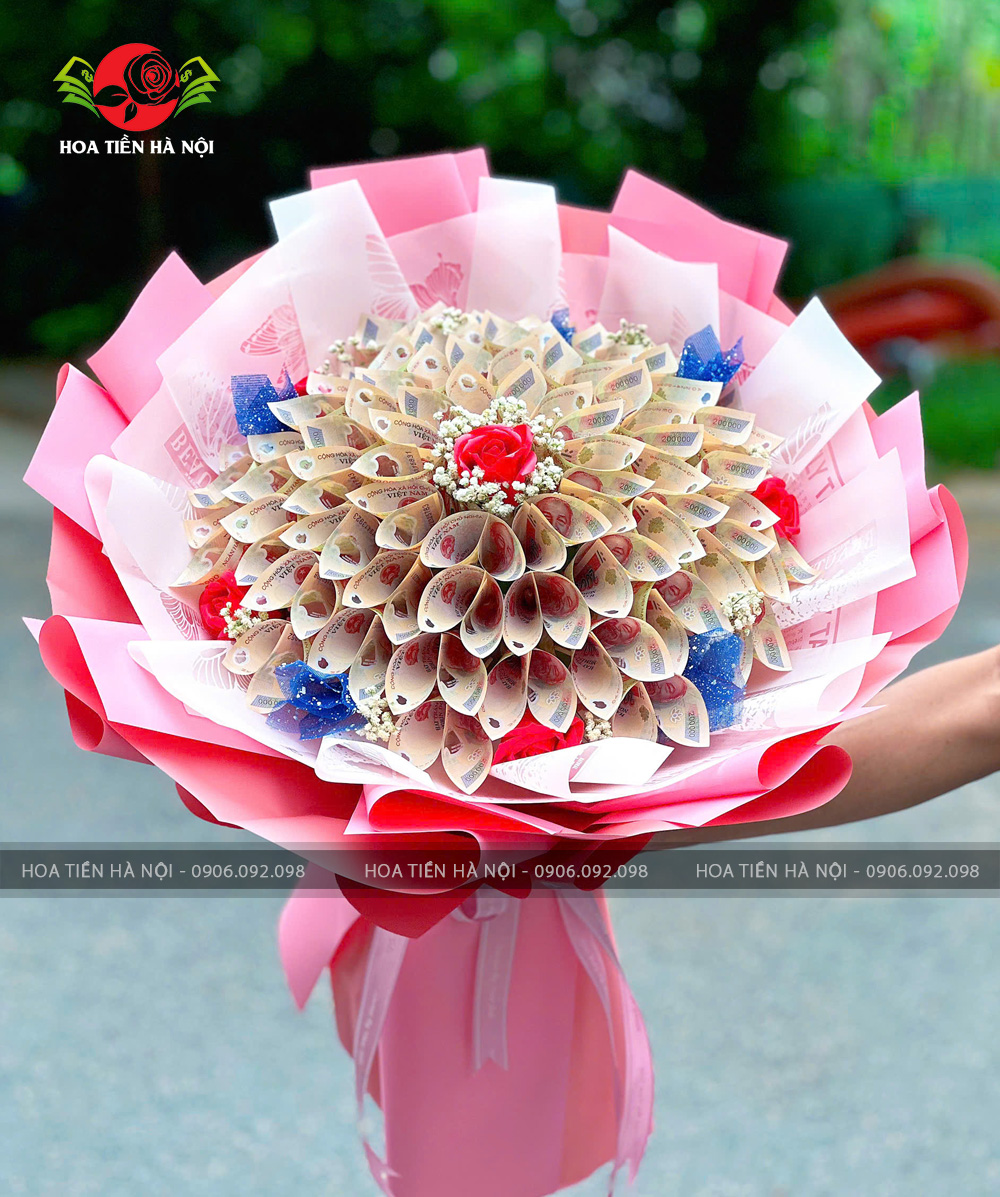 Bó hoa tiền 200k hẹn ước