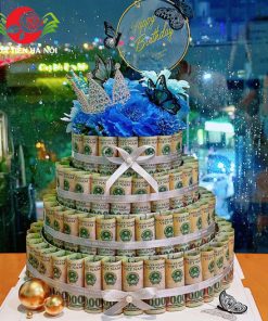 Bánh sinh nhật 10 triệu tiền mặt size lớn