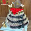 Bánh sinh nhật bằng tiền 20 triệu mệnh giá 200k