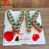 Bánh sinh nhật bằng tiền chữ VK