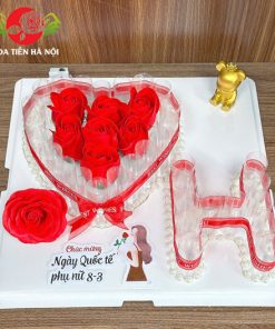 Khuôn bánh đút tiền chữ H trái tim