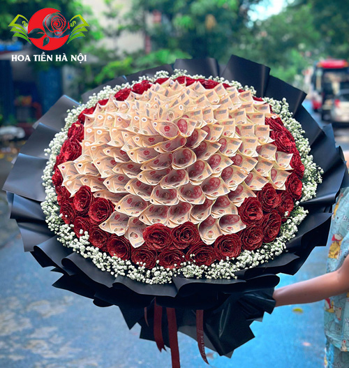 Bó hoa tiền 100 tờ 200k (Khắc cốt ghi tâm)