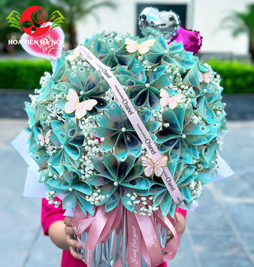 Lẵng hoa tiền 50 triệu (Yêu thương đong đầy)